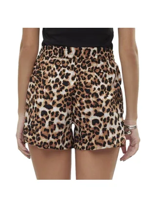 Short Noir/Marron à Motifs Femme Vero Moda Easy Joy 2