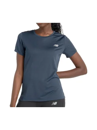 T-Shirt de Sport Gris Femme New Balance Sport Sleeve 1