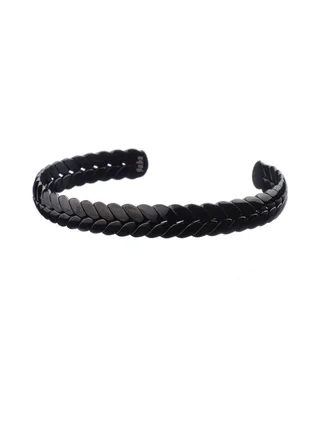 Bracelet Auteuil noir - acier 1