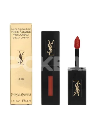 YSL Rouge Pur Couture Vernis A Levres Vinyl Creamy Lip Gloss 5.5ml - #416 Psychedelic Chili 1