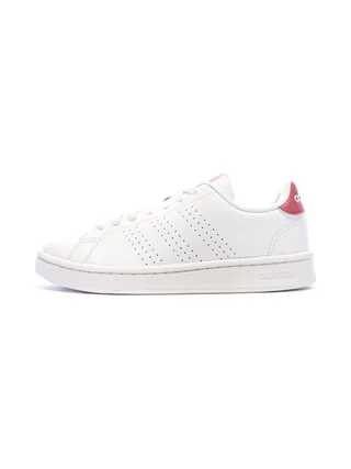 Baskets Blanches/Roses Fille Adidas Advantages 1