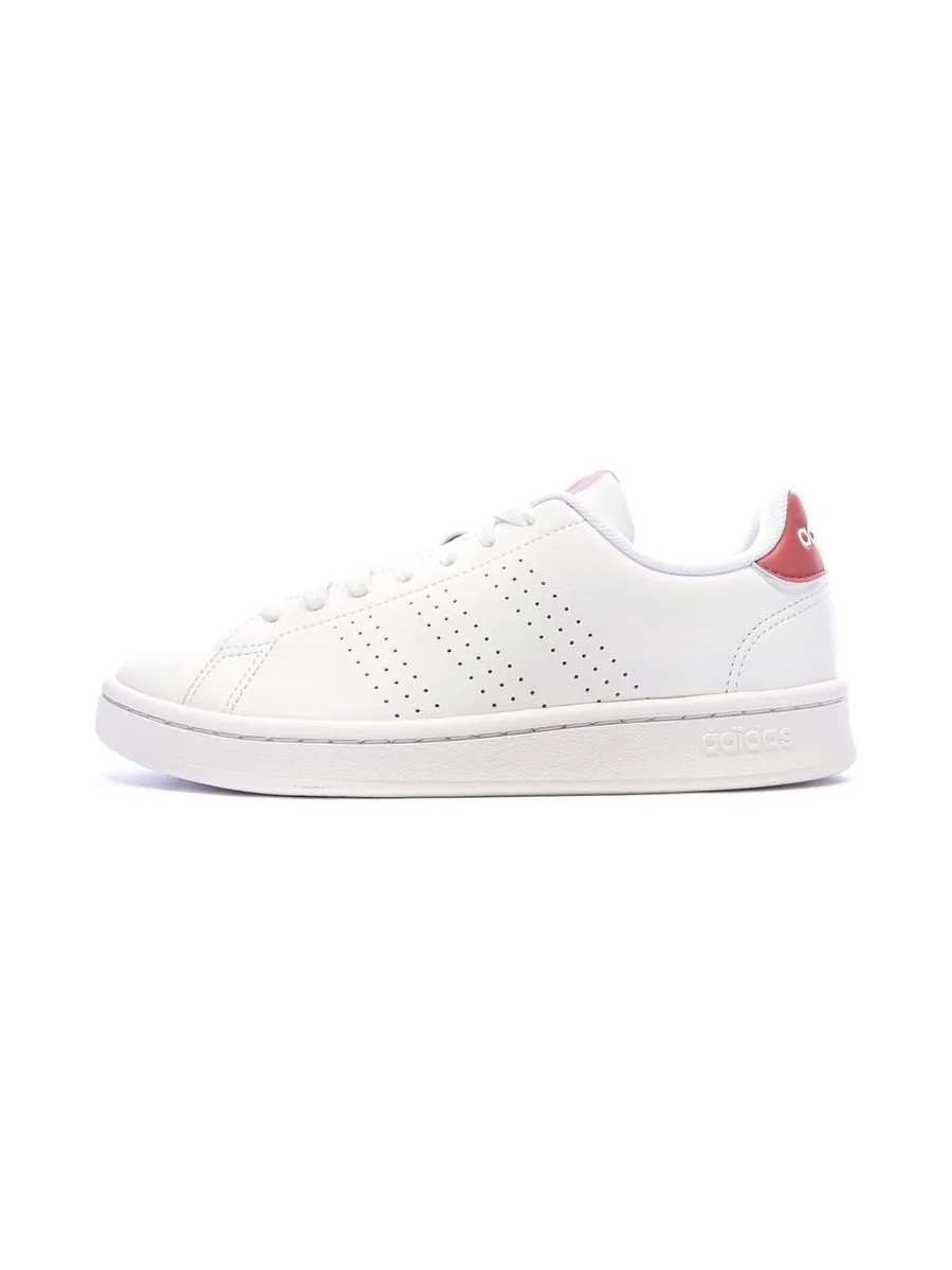 Baskets Blanches/Roses Fille Adidas Advantages 1