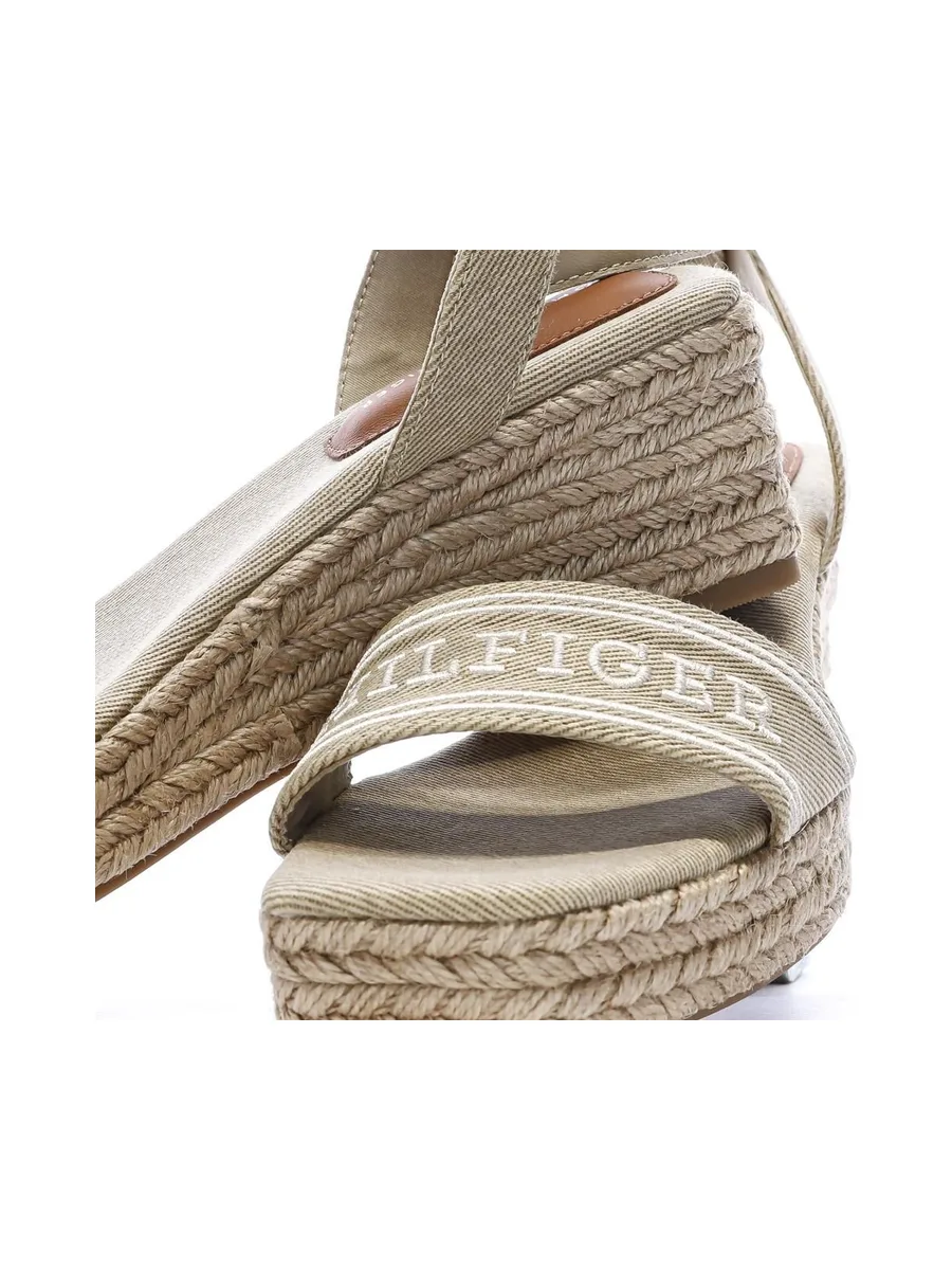 Sandales Beiges Femme Tommy Hilfiger Espad 8