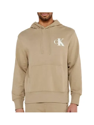 Sweat Marron Clair Homme Calvin Klein Jeans Bold 1