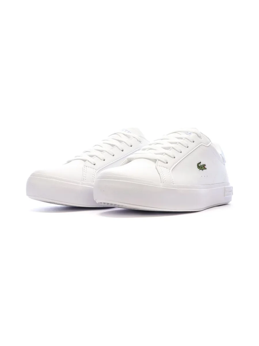 Baskets Blanches/Bleu Ado Lacoste Powercourt 7