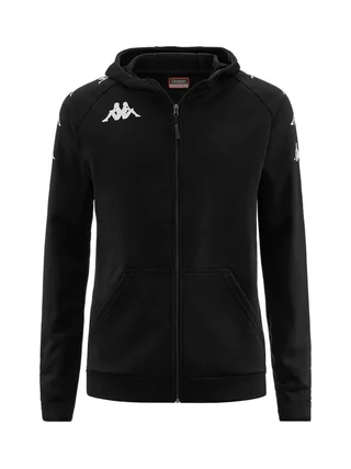 Sweat Zippé Noir Homme Kappa Divieto 1
