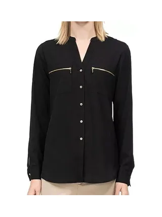 Chemise Noire Femme Calvin Klein Jeans M3VA9598 1