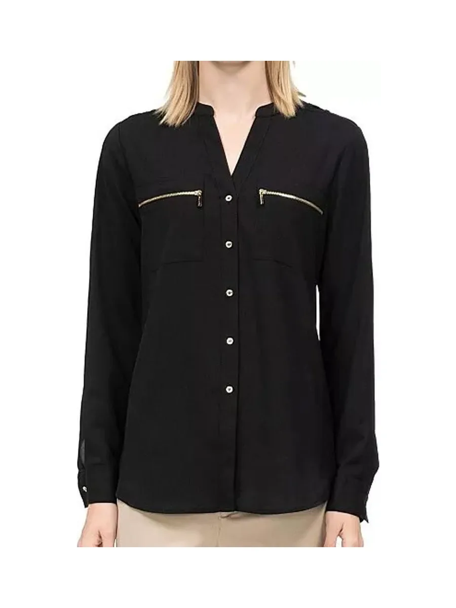 Chemise Noire Femme Calvin Klein Jeans M3VA9598 1
