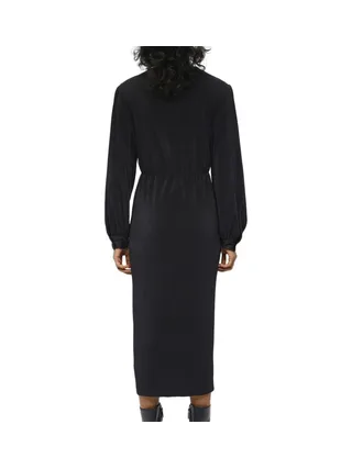 Robe Longue Plissé Noir Femme Object Shila 2