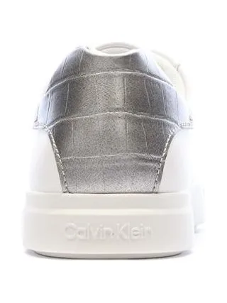 Baskets Blanches/Silver Femme Calvin Klein Jeans Laceup 3