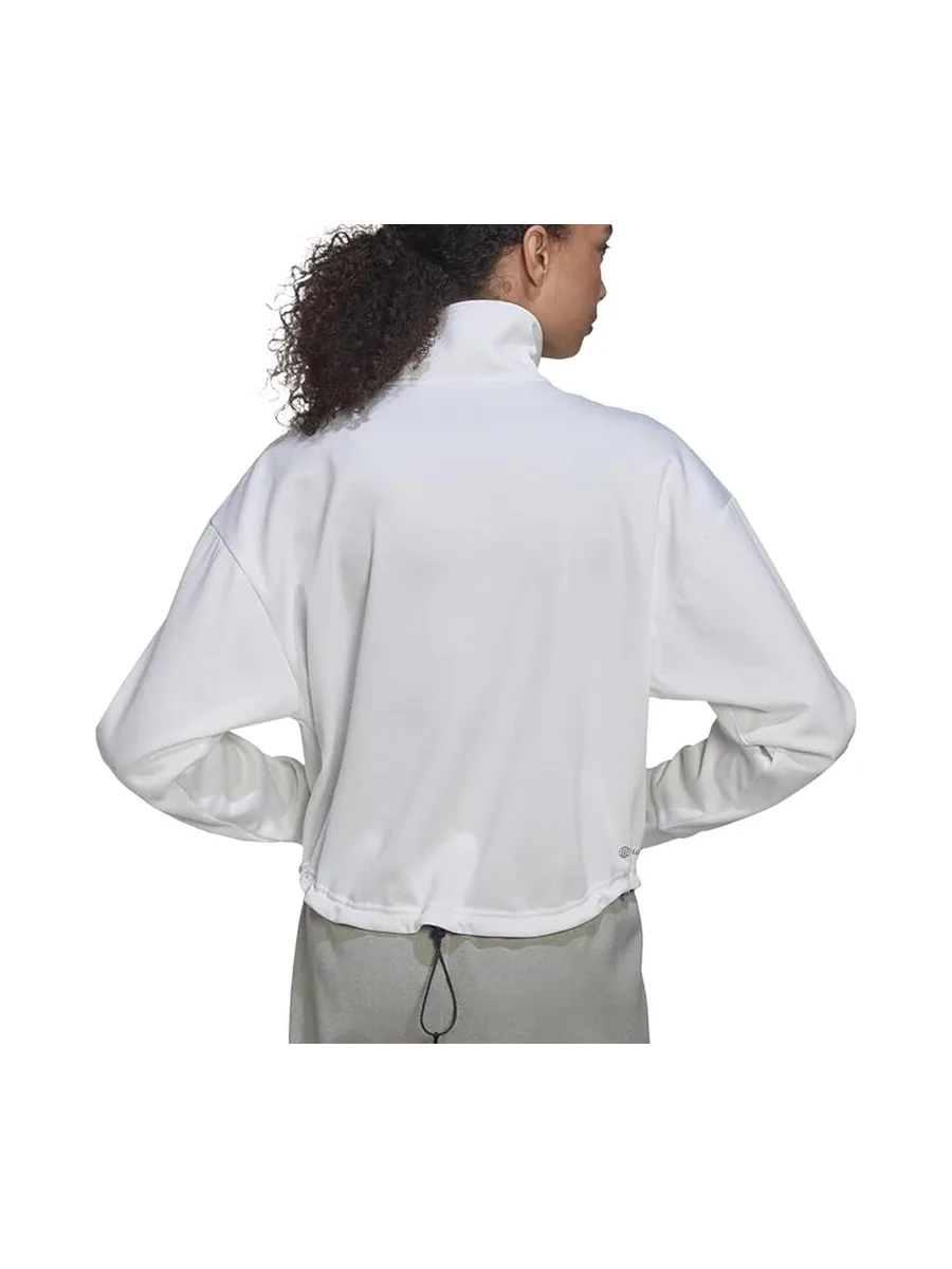 Sweat Blanc Femme Adidas HI3377 3