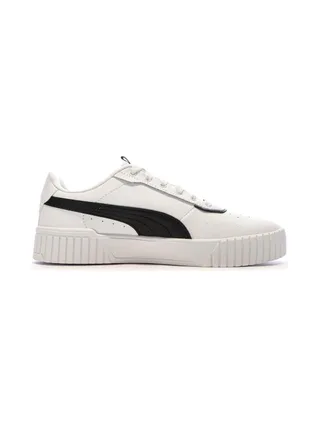 Baskets Blanches/Noires Femme Puma Carina 2.0 2