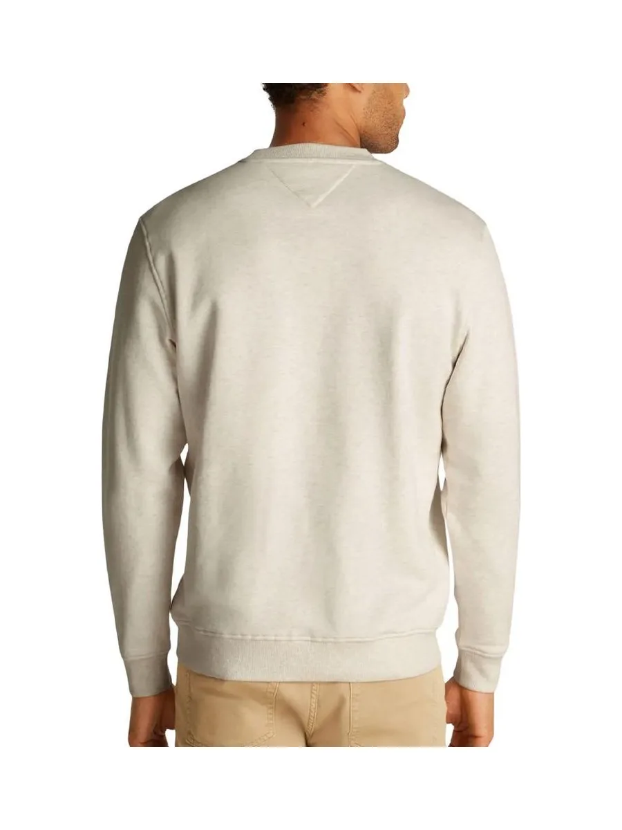 Sweat Beige Homme Tommy Hilfiger Linear Crew 3