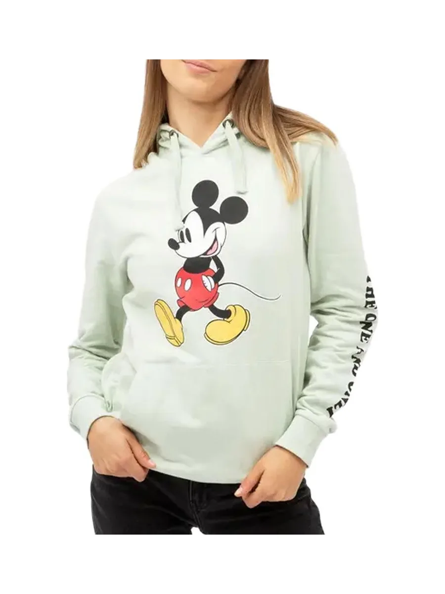 Sweat à Capuche Vert Femme Disney Mickey One & Only 2