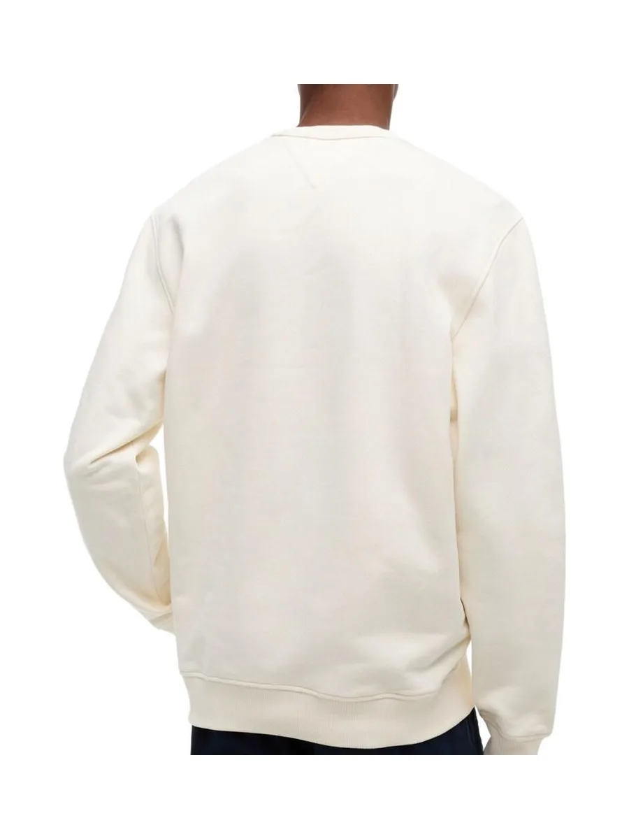 Sweat Beige Homme Tommy Hilfiger Badge Crewss 3