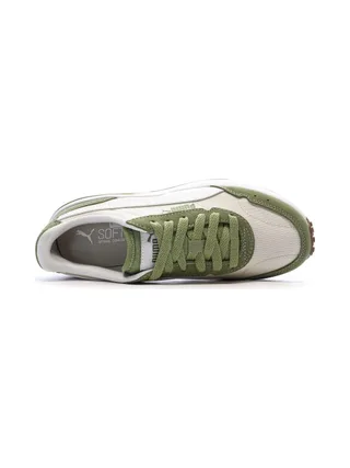 Baskets Blanc/Kaki Femme Puma R78 Glance 4