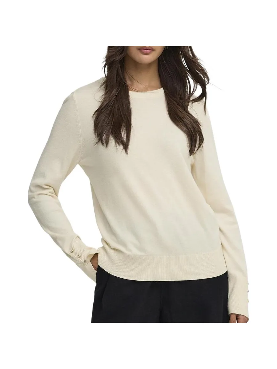 Pull Écru Femme JDY Button 2