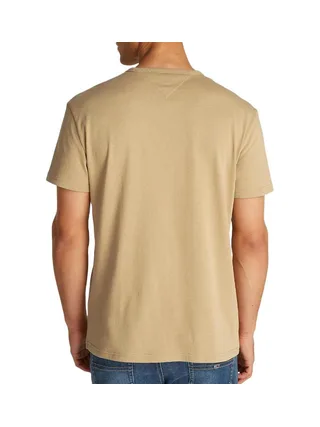 T-shirt Beige Homme Tommy Jeans Reg Badge 2