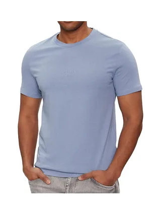 T-shirt Bleu Clair Homme Guess Aidy 1