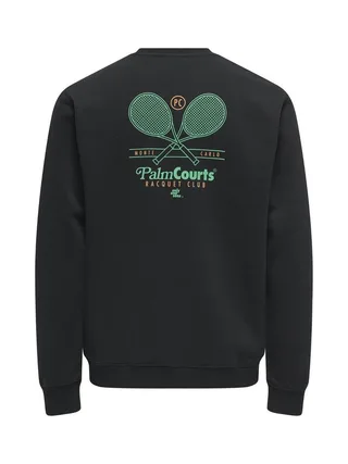 Sweat Noir/Vert Homme Only & Sons 22034848 2
