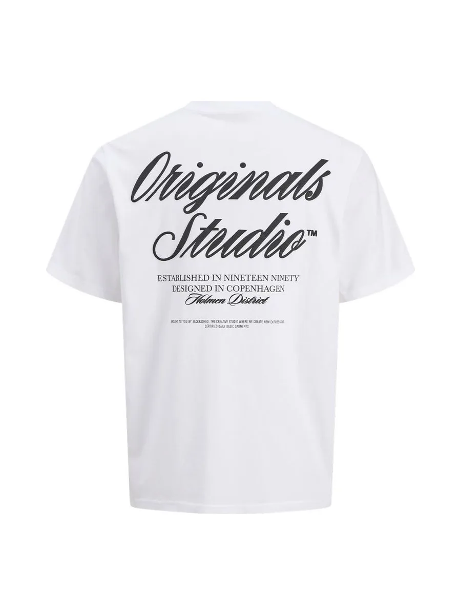T-Shirt Blanc Homme Jack & Jones Norrebro 3