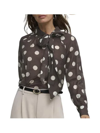 Blouse à pois Marron Femme JDY Fay 1