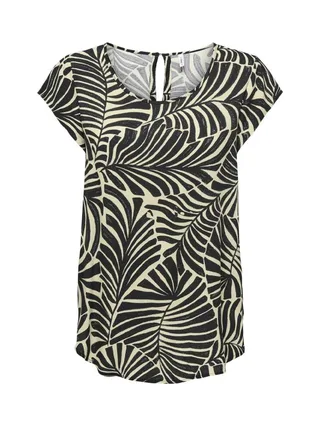 Blouse Beige/Noir à motifs Femme Only Nova 1