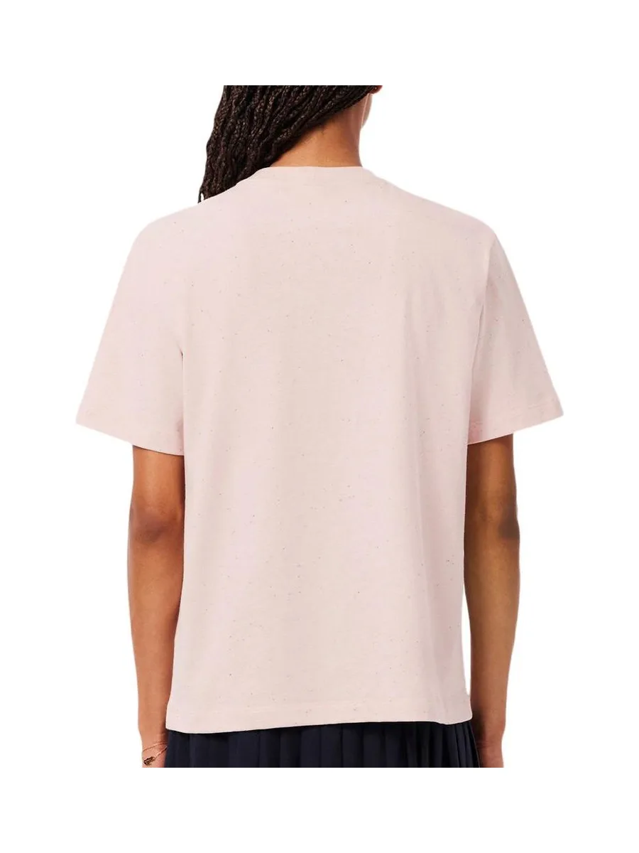 T-Shirt Rose Femme Lacoste T-shirt Relaxed Fit 3