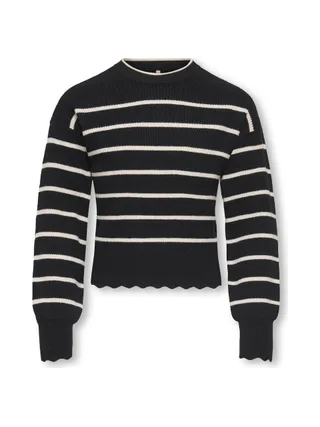 Pull Noir/Blanc Fille Kids ONLY Kogibi 1