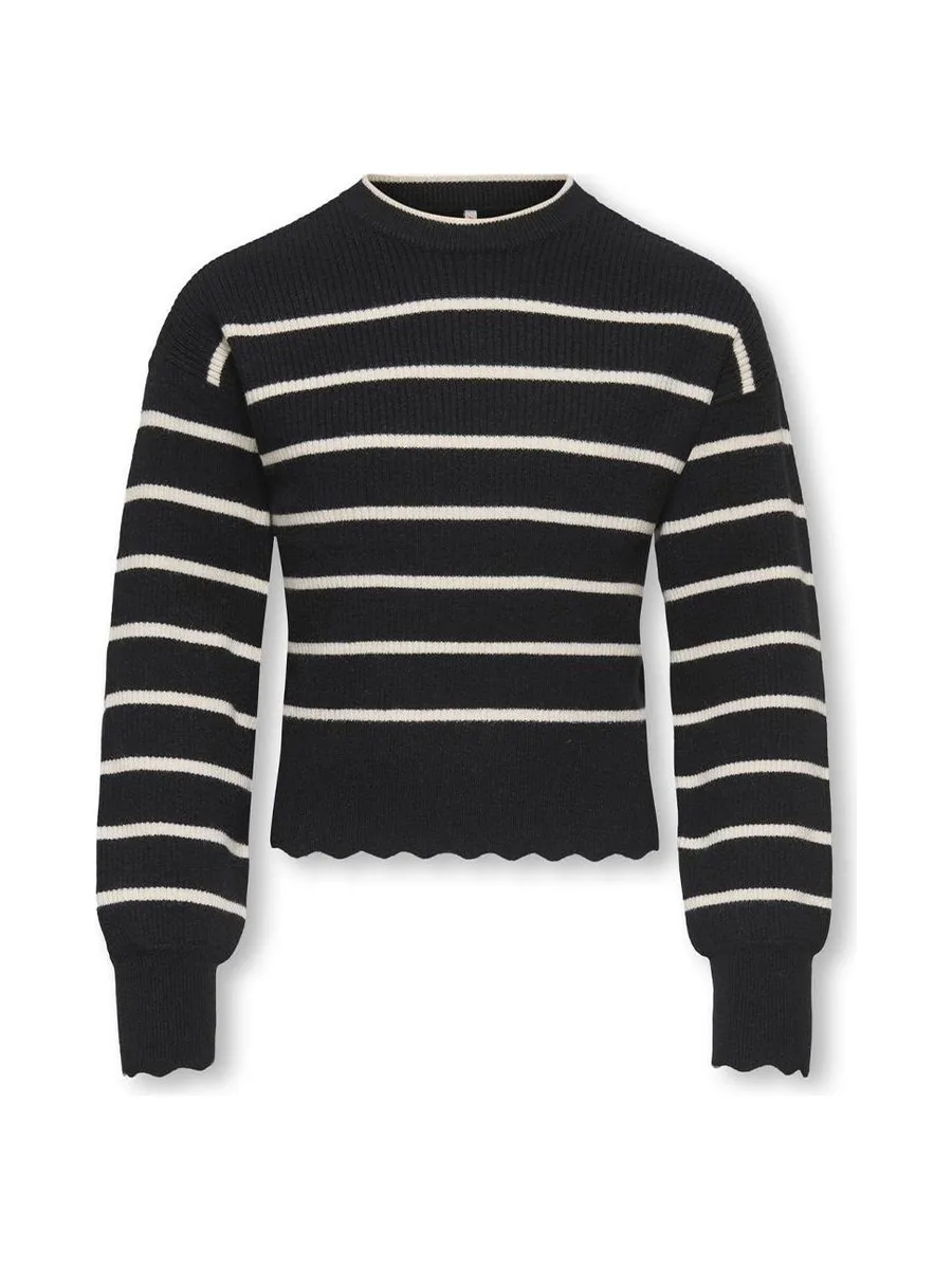 Pull Noir/Blanc Fille Kids ONLY Kogibi 2