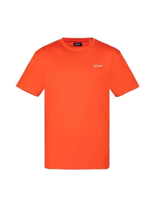 T-shirt Orange Homme Schott EMB 1