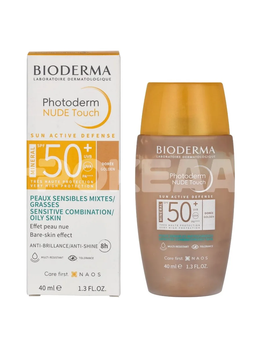 Bioderma Photoderm Nude Touch Mineral SPF50+ 40ml - Doree 1