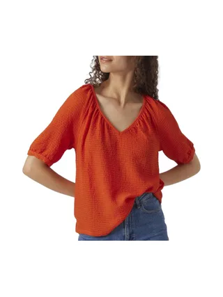 T-shirt Rouge Femme Vero Moda Kassi 1