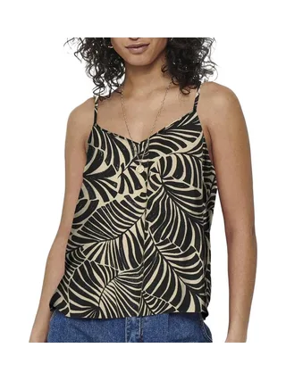 Débardeur Beige/Noir à Motifs Femme Only Nova Life Paris 1