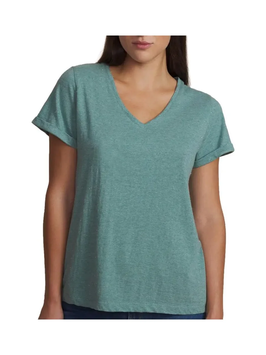 T-shirt Vert D'eau Femme TBS ADINATEE 29418 2