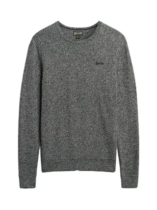 Pull Gris Chiné Homme Superdry Essential Slim Fit Jumper 2