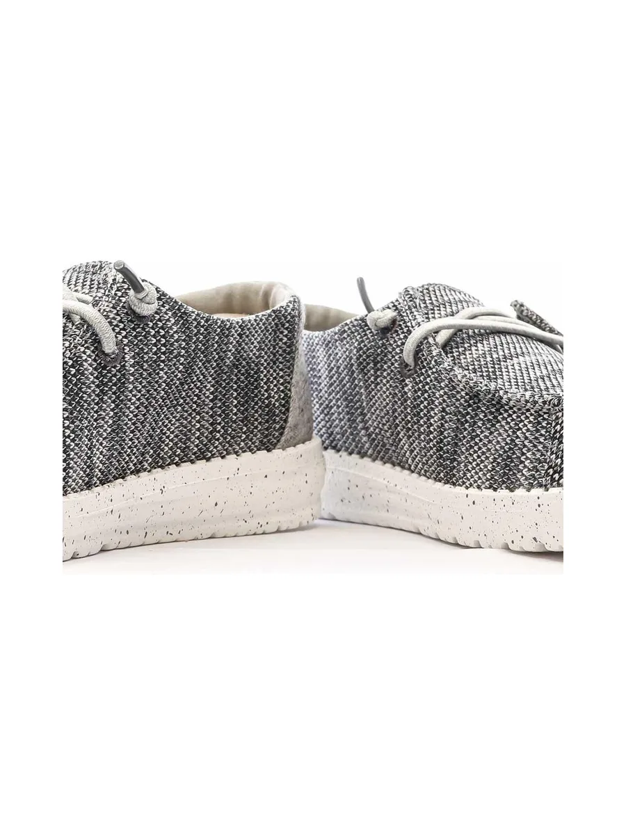 Chaussures Grises Chiné Femme Hey Dude Wendy Sox 7