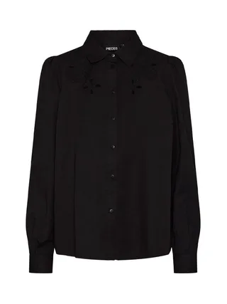 Chemise Noire Femme Pieces Nuda 1