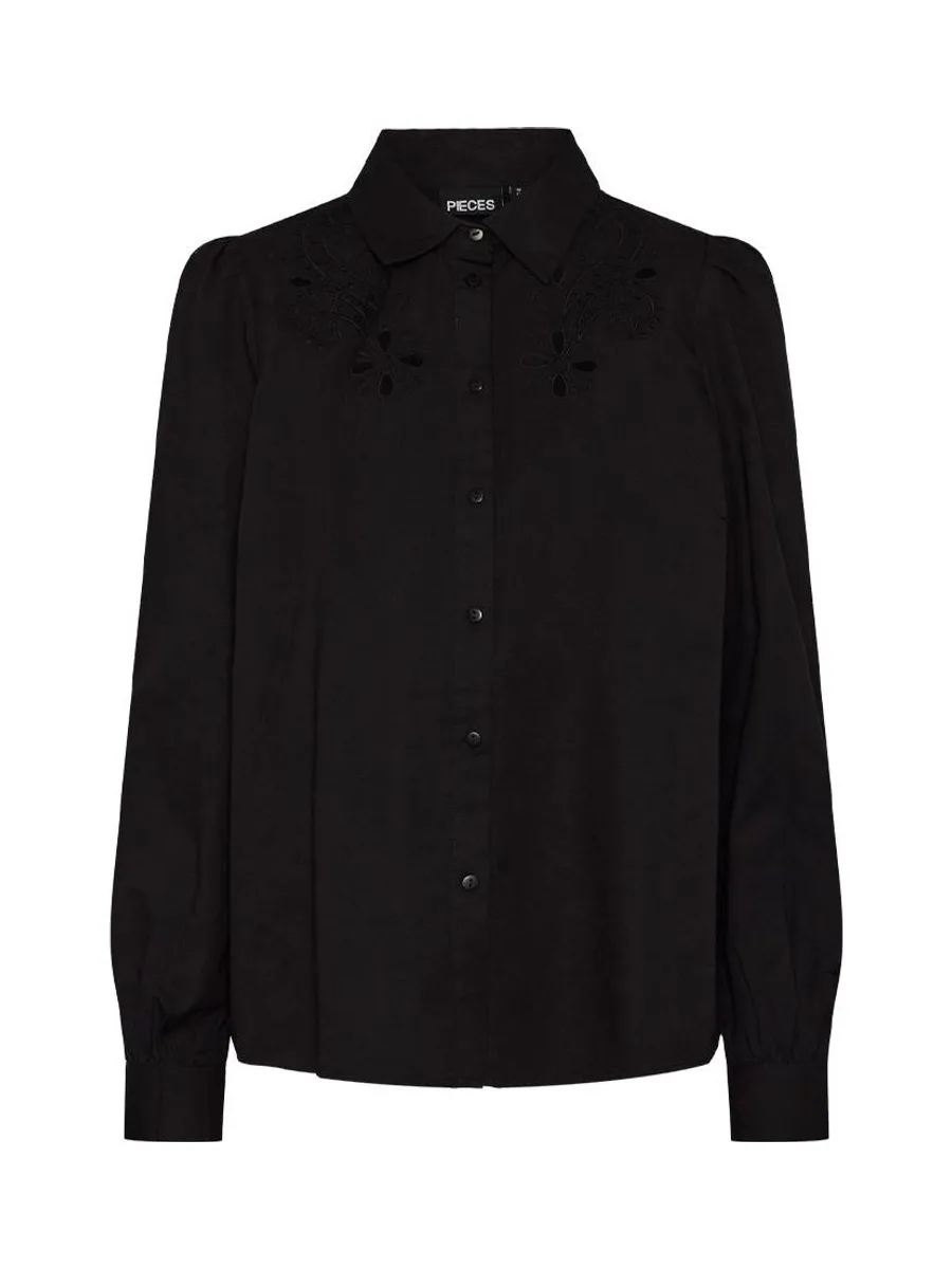 Chemise Noire Femme Pieces Nuda 2