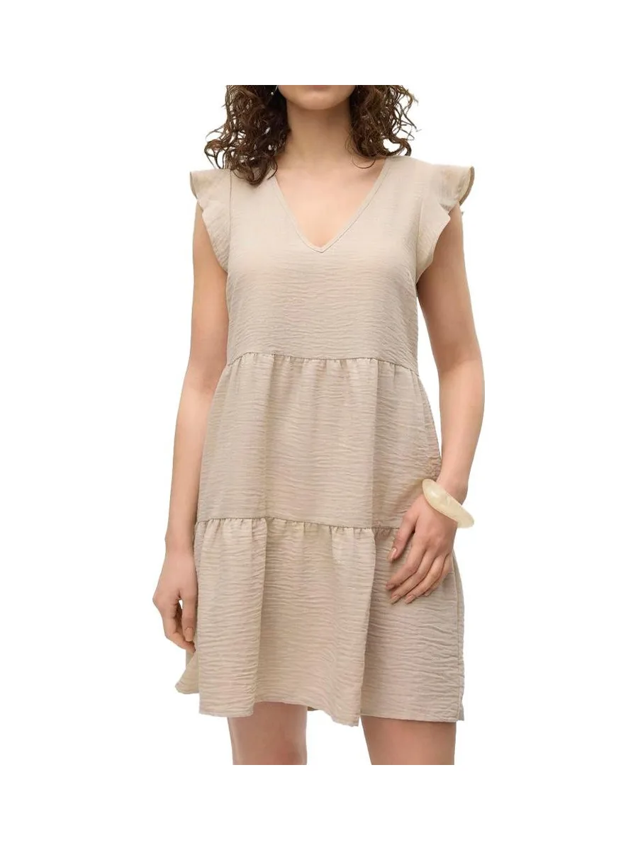 Robe Beige Femme Vero Moda Kita 2