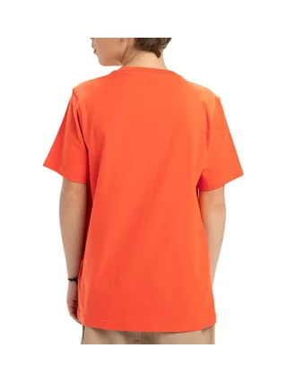 T-Shirt Orange Garçon Quiksilver Skull Feast 2
