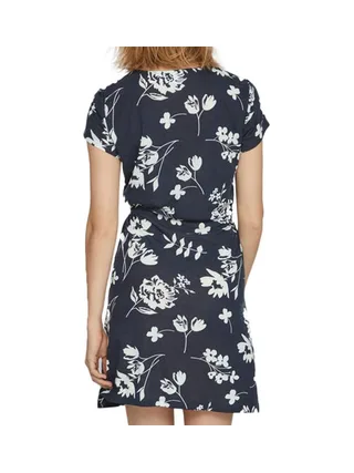 Robe Marine à fleurs Femme Vila Mooney String 2