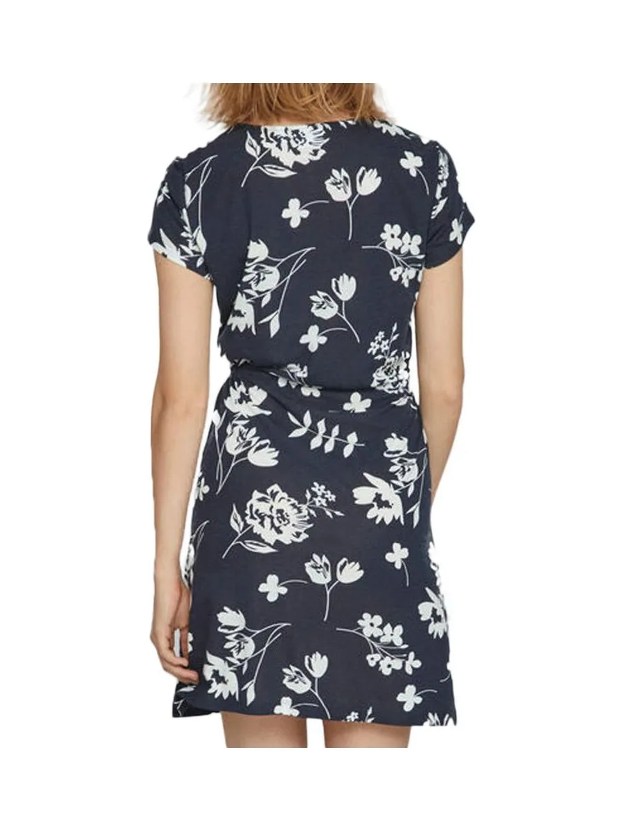 Robe Marine à fleurs Femme Vila Mooney String 3
