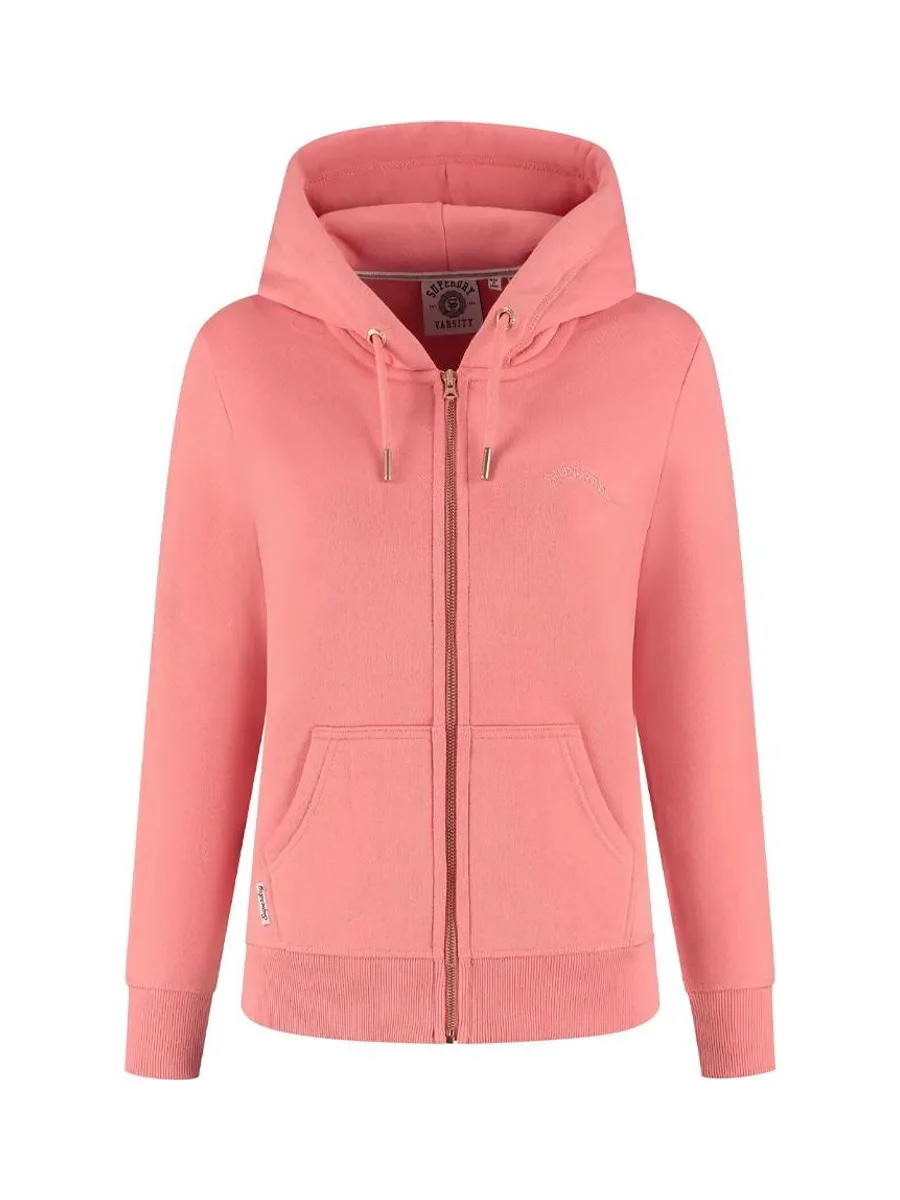 Sweat Zippé Rose Femme Superdry Essential 1