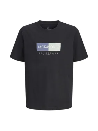 T-Shirt Noir Garçon Jack & Jones Frederiks 1