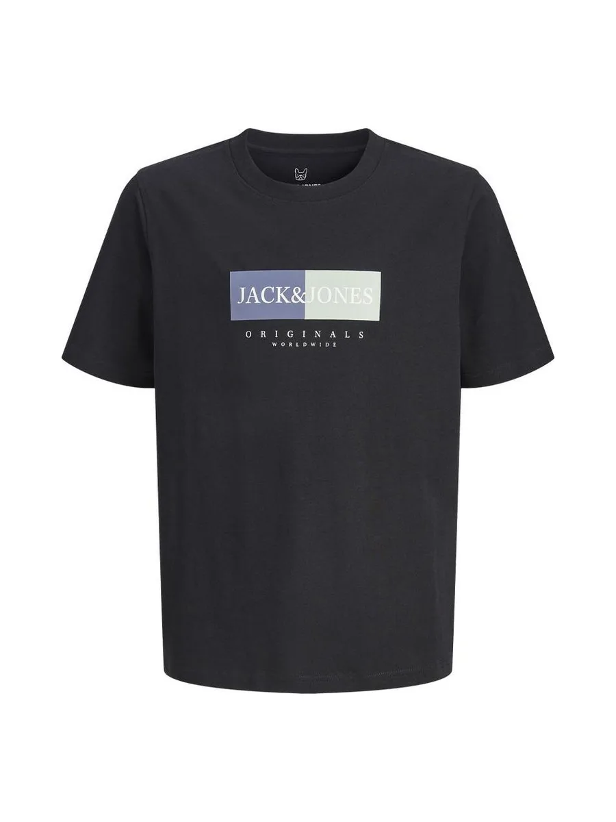T-Shirt Noir Garçon Jack & Jones Frederiks 1