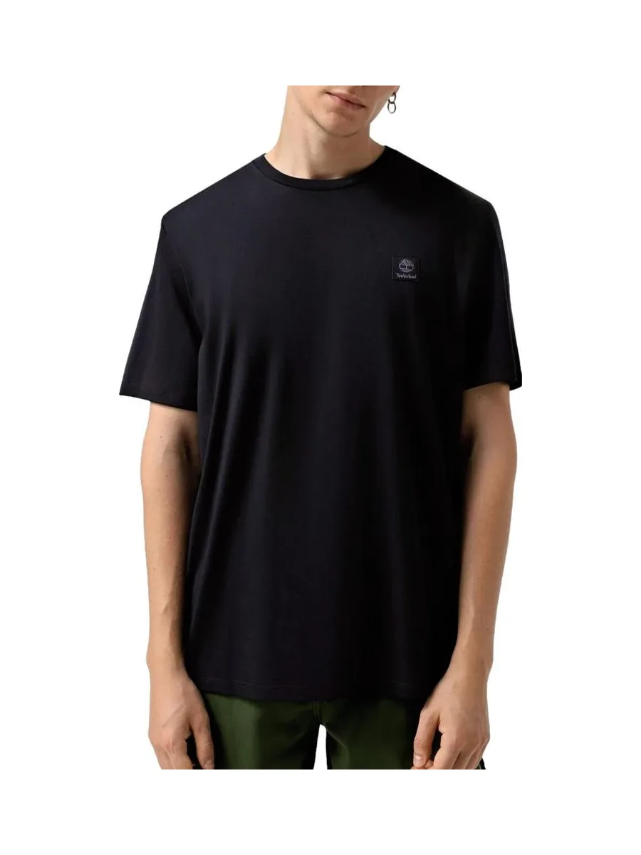 T-Shirt Noir Homme Timberland Sleeve Badge 2