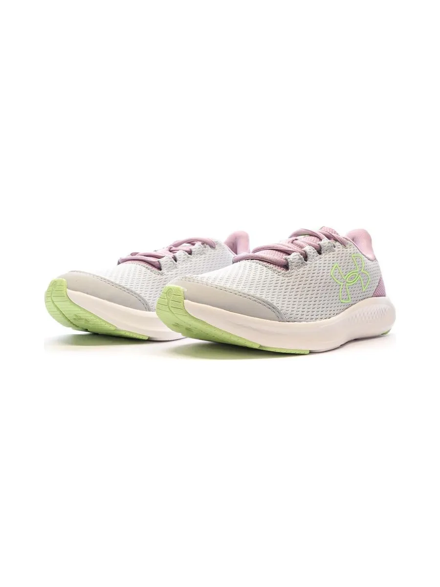Chaussures de Running Gris/Rose Femme Under Armour Charged Pursuit 3 7
