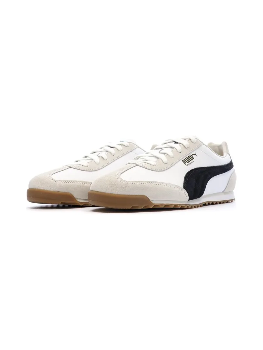 Baskets Blanches/Beiges/Noires Homme Puma Arizona Retro 7