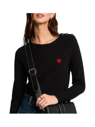 Pull Noir Femme Morgan MKISS 1